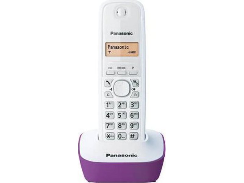 PANASONIC KX-TG1611GRF Ψηφιακό Ασύρματο Τηλέφωνο Μωβ 0002787