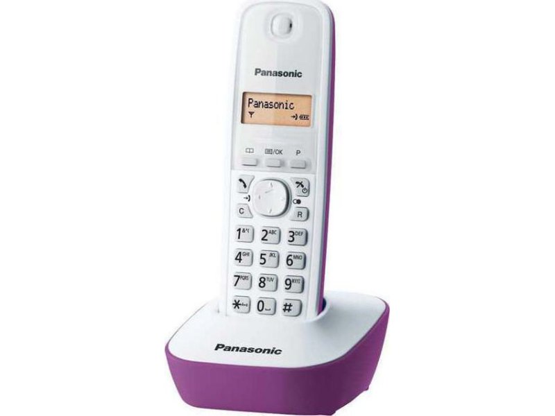 PANASONIC KX-TG1611GRF Ψηφιακό Ασύρματο Τηλέφωνο Μωβ 0002787