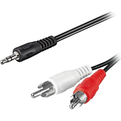 GOOBAY 51650 Καλώδιο 2x RCA αρσ. - 3,5mm Stereo αρσ, 3m 0018420