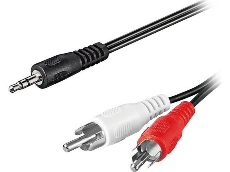 GOOBAY 51650 Καλώδιο 2x RCA αρσ. - 3,5mm Stereo αρσ, 3m 0018420