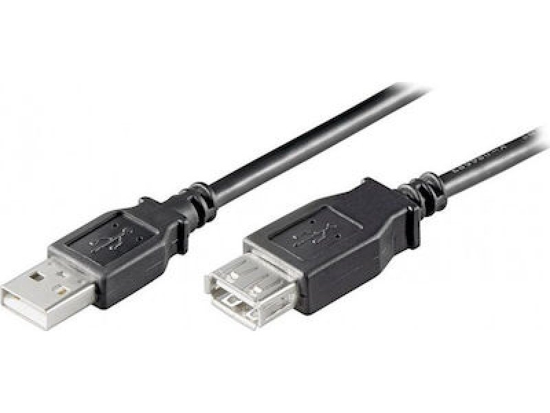 GOOBAY 68622 Καλώδιο USB A αρσ. - USB A 2.0 θηλ, 0.3m 0020698