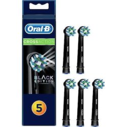 ORAL-B EB50-5 CROSS ACTION Ανταλλακτικά Οδοντόβουρτσας (Black Edition 2+2+1) 5 τεμαχίων 0022243