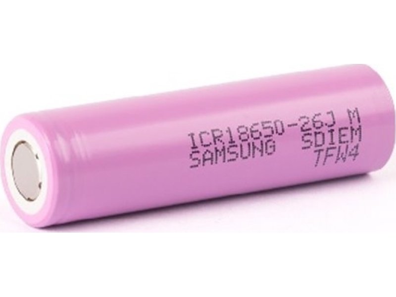 SAMSUNG 26J 18650 2600mAh Επαναφορτιζόμενη Μπαταρία Βιομηχανικού Τύπου 0025019