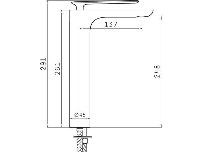 PYRAMIS ERMOSA XL  090923801 Μπαταρία Νιπτήρος Χρωμέ 0028961