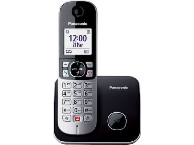 PANASONIC KX-TG6851SPB Black/Silver Ασύρματο Τηλέφωνο 0030956