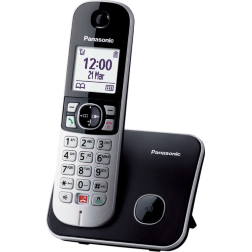 PANASONIC KX-TG6851SPB Black/Silver Ασύρματο Τηλέφωνο 0030956