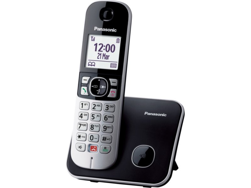 PANASONIC KX-TG6851SPB Black/Silver Ασύρματο Τηλέφωνο 0030956