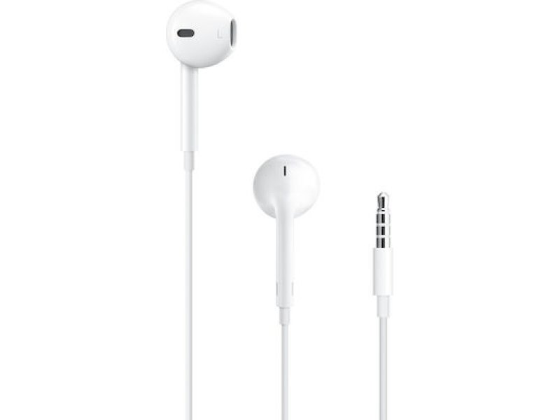 APPLE MNHF2ZM-A (AP10017) EarPods A1472 3.5mm Λευκά 0032129