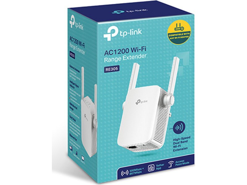 TP-LINK RE305 AC1200 Wi-Fi Range Extender dual band, Ver. 3.0 0033075