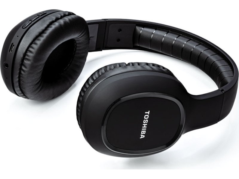 TOSHIBA RZE-BT160H-BLK Ασύρματα/Ενσύρματα Over Ear Sports Ακουστικά με 6 ώρες Λειτουργίας Μαύρα 0033274