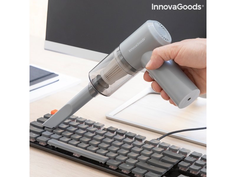 INNOVAGOODS V0103291 Σκουπάκι Αυτοκινήτου Στερεών Recuum Τάσης 12V Επαναφορτιζόμενο 0033586