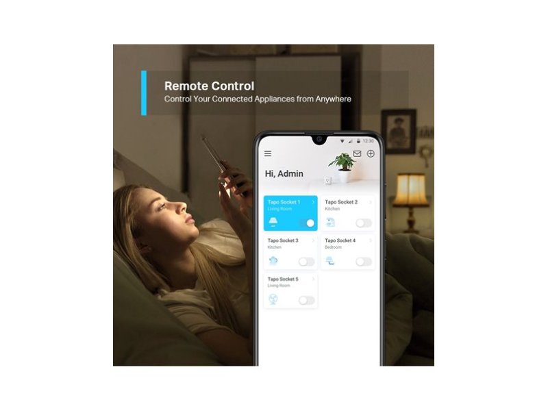 TP-LINK TAPO-P100  Smart Αντάπτορας Ρεύματος Wi-Fi, Bluetooth, Ver. 1.0 0034095