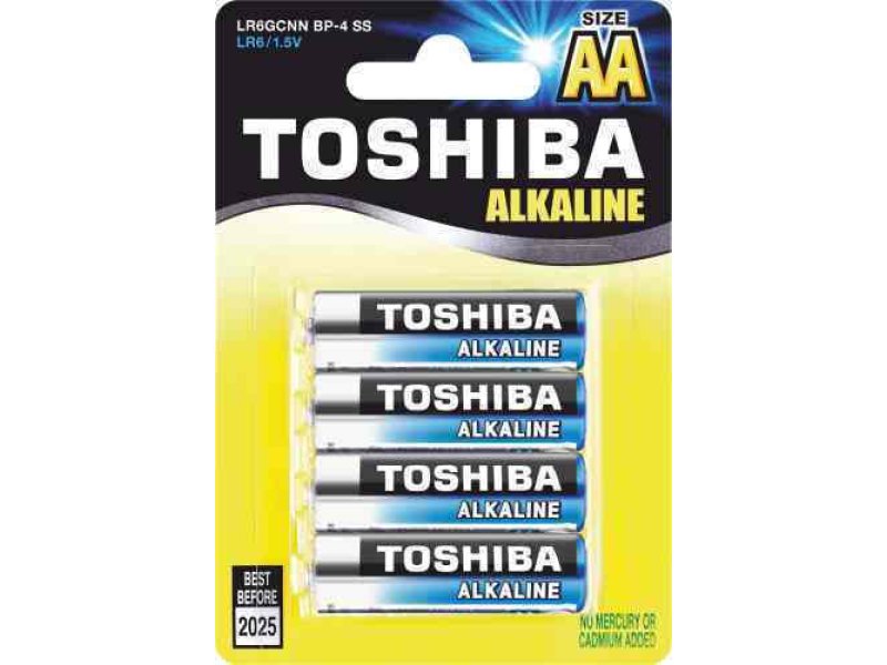 TOSHIBA LR6GCP BP-4 2A Αλκαλικές Μπαταρίες (T-0152650) 0034245