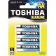 TOSHIBA LR6GCP BP-4 2A Αλκαλικές Μπαταρίες (T-0152650) 0034245