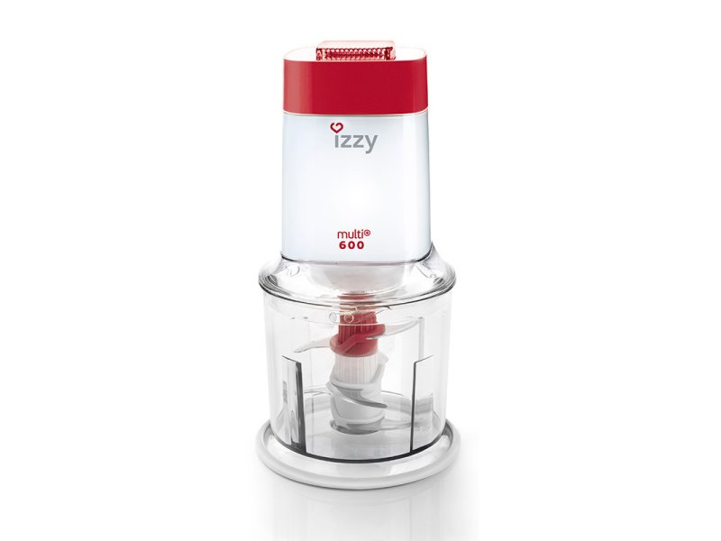 IZZY Multi 600 Red Πολυκόπτης Multi 600W με Δοχείο 600ml 0034569