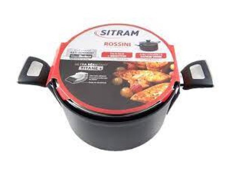 SITRAM Rossini 24cm  Βαθιά Κατσαρόλα με Καπάκι από Αλουμίνιο  711769 0034873