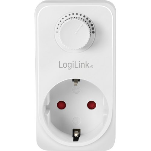 LogiLink PA0151 Socket Adapter With Dimmer Μονή Εξωτερική Πρίζα Ρεύματος Λευκή 0035473