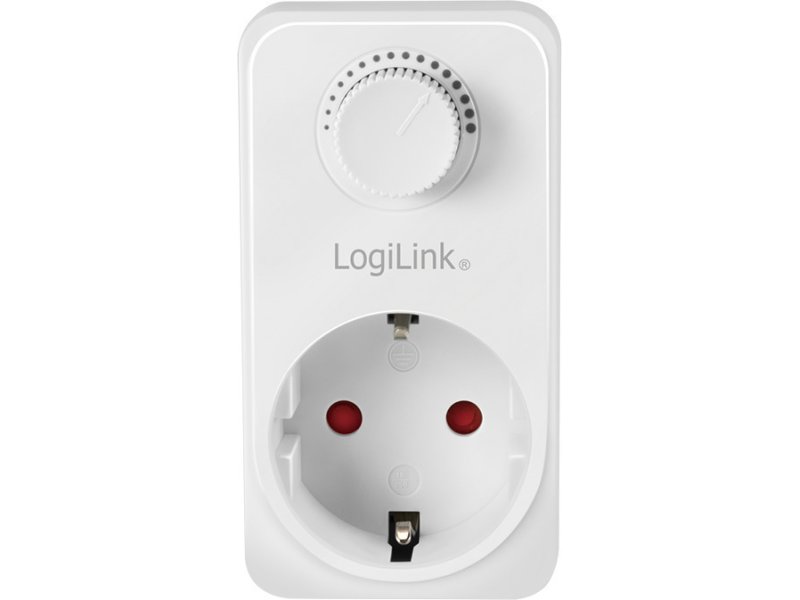 LogiLink PA0151 Socket Adapter With Dimmer Μονή Εξωτερική Πρίζα Ρεύματος Λευκή 0035473