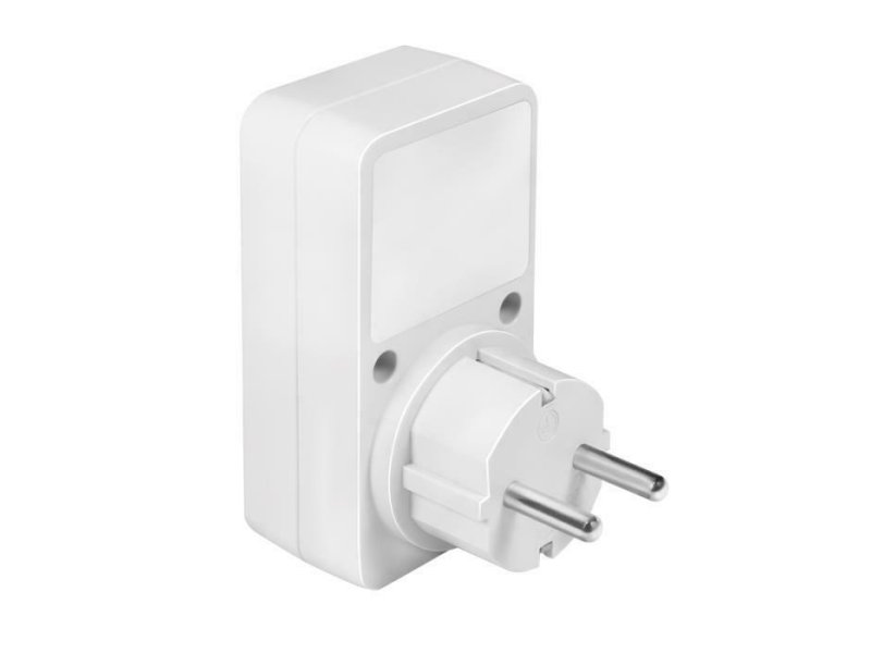 LogiLink PA0151 Socket Adapter With Dimmer Μονή Εξωτερική Πρίζα Ρεύματος Λευκή 0035473