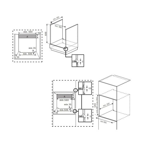 BEKO BBIE12100XC Φούρνος άνω Πάγκου 66lt 0035791