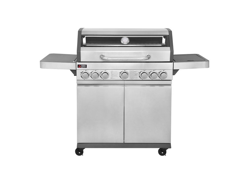 THERMOGATZ Gs Grill View Ψησταριά Υγραερίουμε 4 Εστίες  Μαντεμένιας Σχάρας 60x42εκ. 11.5kW και Πλαϊνό Μάτι 0036032