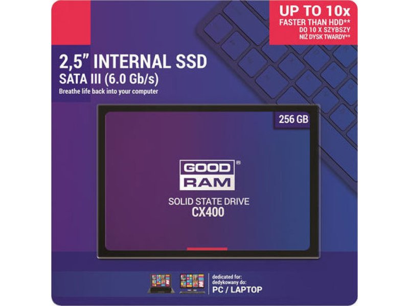 GOODRAM SSDPR-CX400-256 SSD CX400 256GB SATA III 2,5