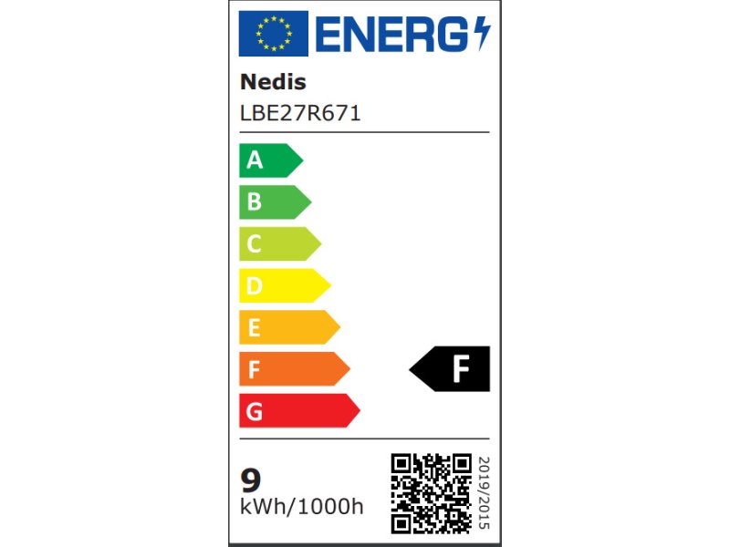 NEDIS LBE27R671 Λάμπα LED, Ε27, R63, 8.5W, θερμό λευκό φως και 806 lumen. 0037777