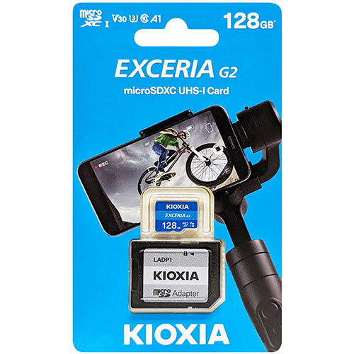 KIOXIA 4K MICRO SD 128GB WITH ADAPTER UHS I U3 V30 0038915