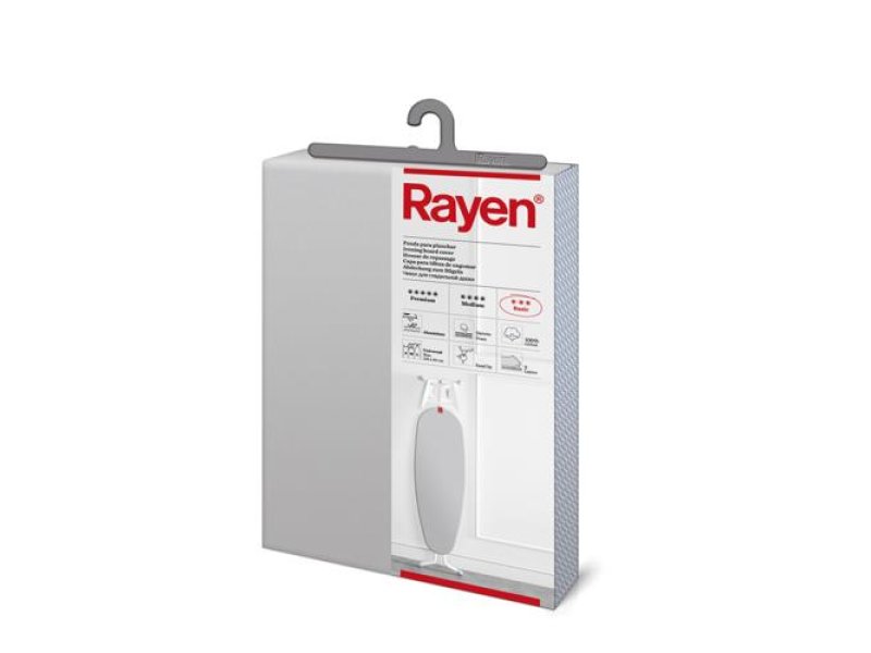 RAYEN 6152-11 Σιδερόπανο 2 Στρωμάτων 130x47cm Γκρι 0040060