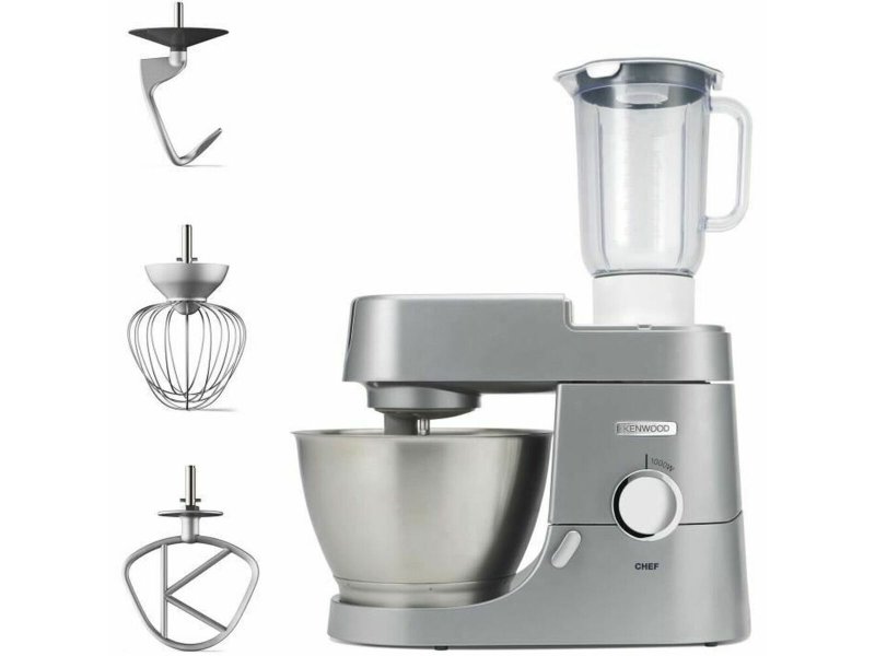 KENWOOD CHEF KVC3110S Κουζινομηχανή 1000W με Ανοξείδωτο Κάδο 4.6lt Ασημί 0040120