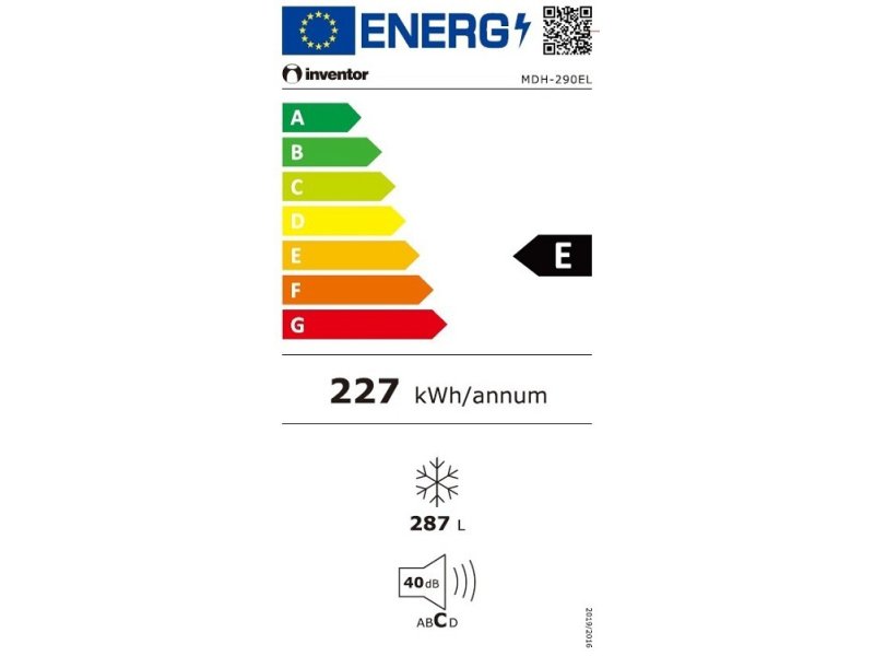 INVENTOR MDH-290EL Καταψύκτης Μπαούλο 287lt 0040512