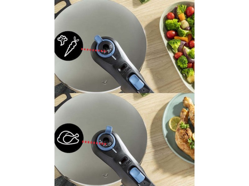 TEFAL P2584402 Secure Trendy Χύτρα Ταχύτητας 8lt 0040550