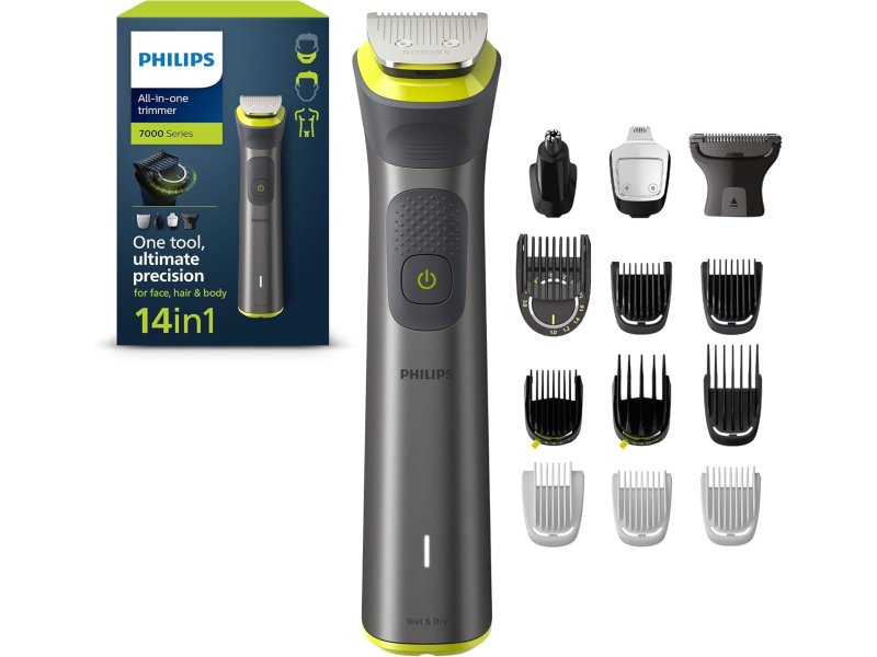 PHILIPS MG7930/15 Επαναφορτιζόμενη Κουρευτική Μηχανή 14 σε 1 (για πρόσωπο, μαλλιά, αυτιά, μύτη και σώμα) 0040563