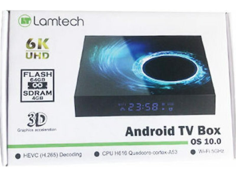 LAMTECH LAM023466 ANDROID 12.0 TV BOX 8K 4GB/64G 0040695