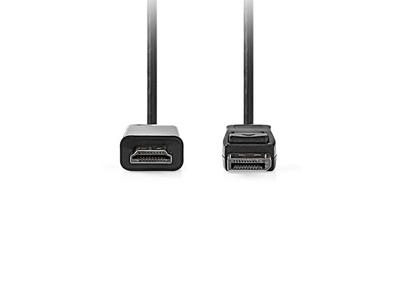 NEDIS CCGL37100BK20 Displayport Καλώδιο Αρσ - HDMI Connector 1080p 2.00m Μαύρο 0040787