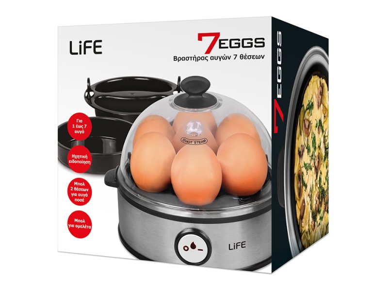 LIFE 7EGGS 221-0125 Βραστήρας αυγών 7 θέσεων, 360W 0040929