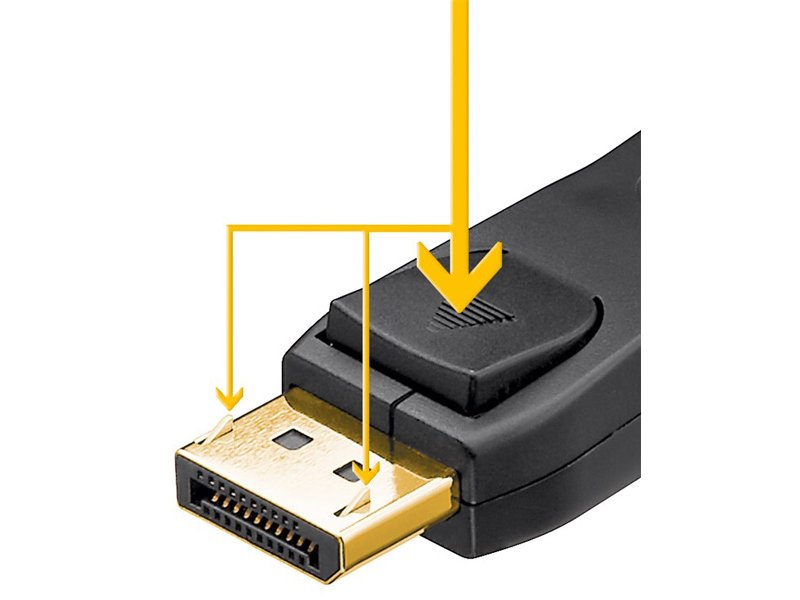 GOOBAY 61699 Cable DisplayPort male - DisplayPort male 5m Μαύρο 0041064