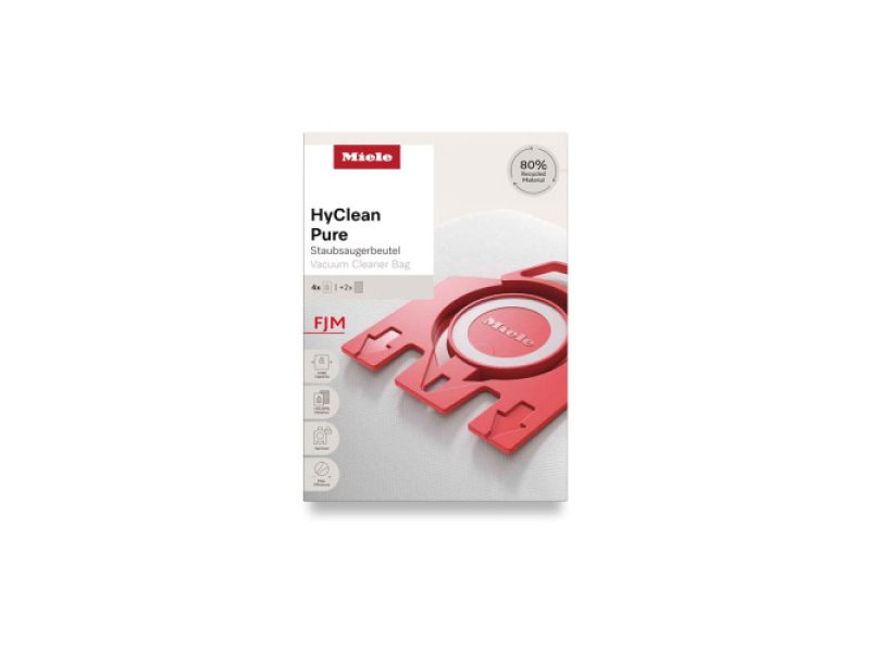 MIELE FJM HyClean Pure Σακούλες Ηλεκτρικής Σκούπας ORIGINAL - 4 τεμάχια + 2 φίλτρα 400014