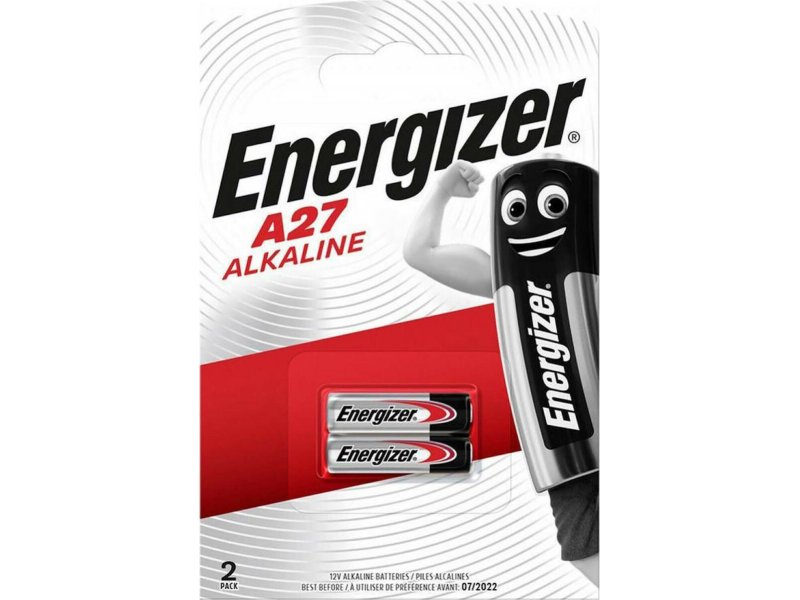 ENERGIZER A27 Αλκαλικές μπαταρίες Energizer 12V, σε blister 2 τεμαχίων 0037791