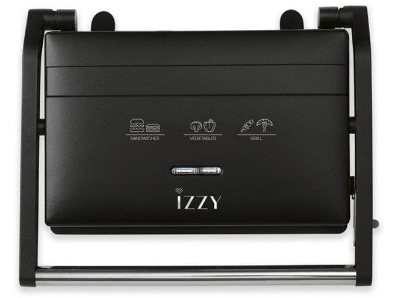 IZZY IZ-2020 ARIA Τοστιέρα για 2 Τοστ 1300W Μαύρη 0038257