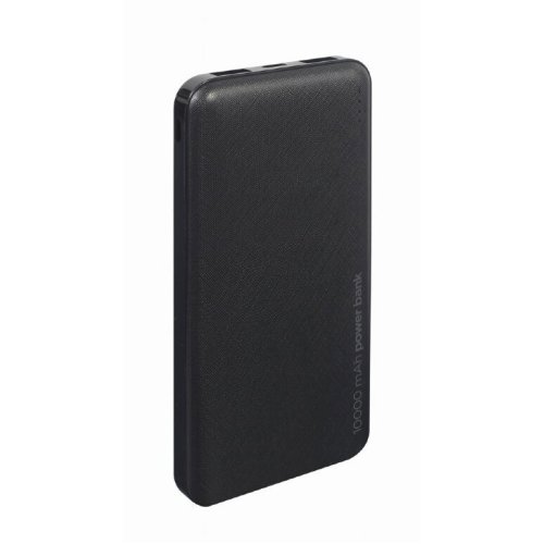 GEMBIRD PB10-02 Power Bank 10000mAh με 2 Θύρες USB-A Μαύρο 0039128