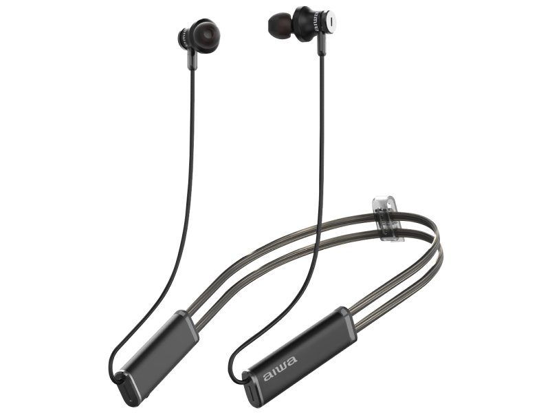 AIWA BT IN-EARPHONE ESTBTN-880  NECKBAND WITH ANC ΜΑΥΡΟ 0039372