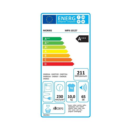 MORRIS MPX-10127 Στεγνωτήριο 10kg A+++ με Αντλία Θερμότητας 0040493