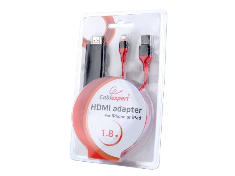 CABLEXPERT CC-LMHL-01 HDMI CABLE FOR APPLE DEVICES 1.8m 0014164