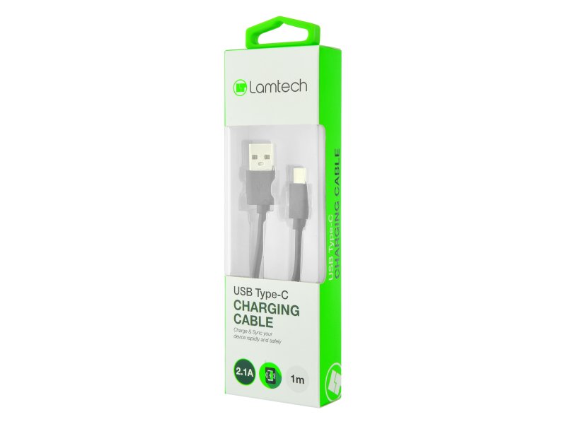 LAMTECH LAM442911 Datacable Type C 1m Black 0017420